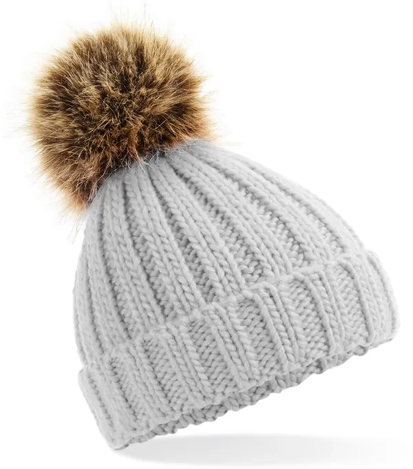 Kinder Strickmütze mit Pompon