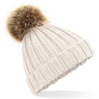 Junior Strickmütze mit Pompon