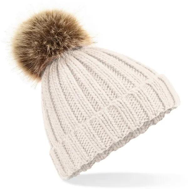 Junior Strickmütze mit Pompon