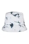 Batik Dye Reversible Bucket Hat Black / White