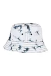 Batik Dye Reversible Bucket Hat Black / White