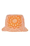 Bandana Print Bucket Hat Orange / White
