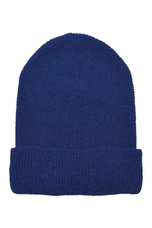 Waffel Strickmütze "Recycled" Royal Blue