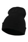 Lange Mütze aus dickem Strick Black