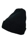 Long Knit Beanie Black