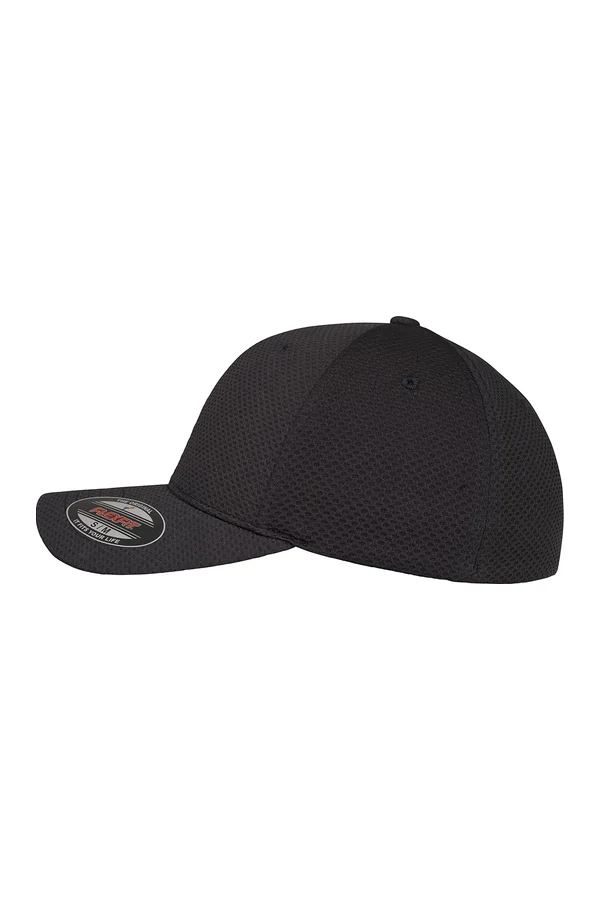 Flexfit 3D Hexagon Jersey Cap Black