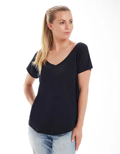 Women´s Loose Fit V Neck T