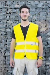 Hi-Vis Safety Vest Cologne With Front Zipper