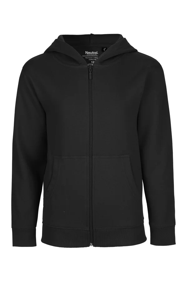 Kids´ Zip Hoodie Black