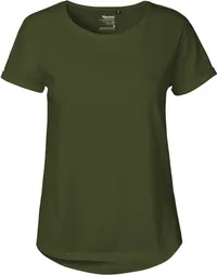 Damen Bio T-Shirt mit Umschlag