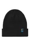 Mixed Knit Beanie Black