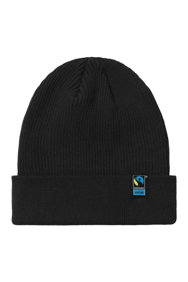 Mixed Knit Beanie Black