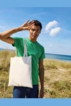 Tiger Cotton Shopping Bag With Long Handles