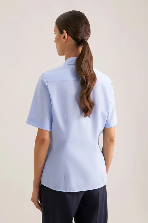 Women´s Blouse Regular Fit Short Sleeve Light Blue