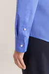 Women´s Blouse Slim Fit Long Sleeve Mid Blue