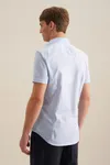 Men´s Shirt Slim Fit Short Sleeve Light Blue