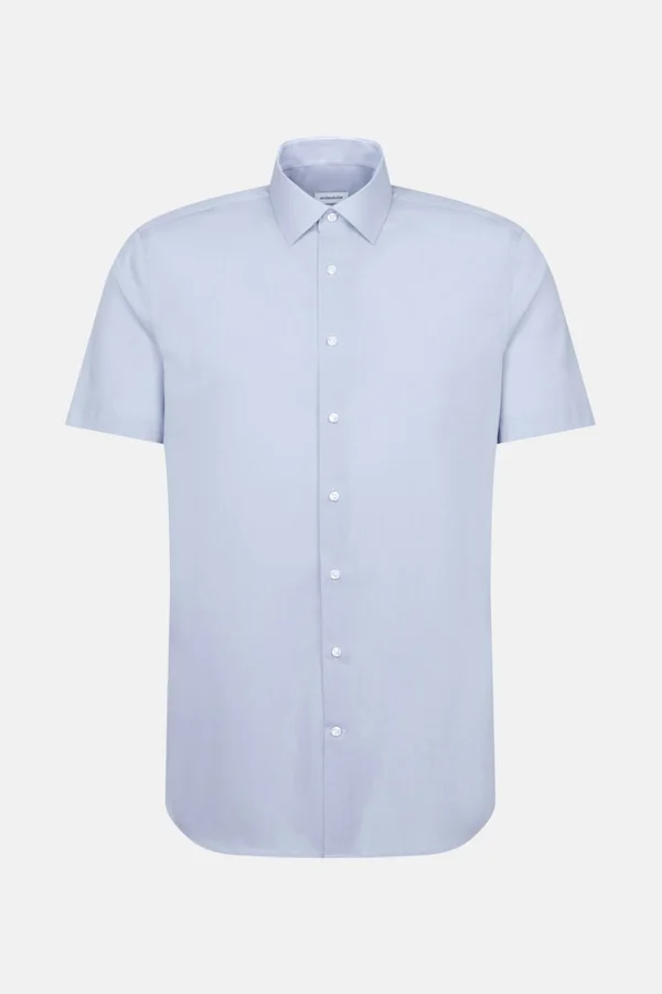 Men´s Shirt Slim Fit Short Sleeve Light Blue