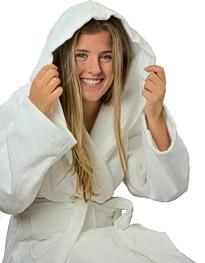 DeLuxe Velour Bathrobe with hood