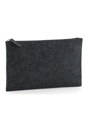 Felt Accessory Pouch charcoal melange