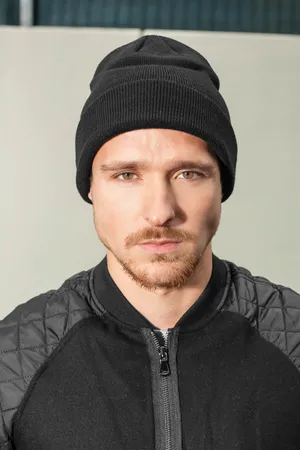 Heavy Knit Beanie Black
