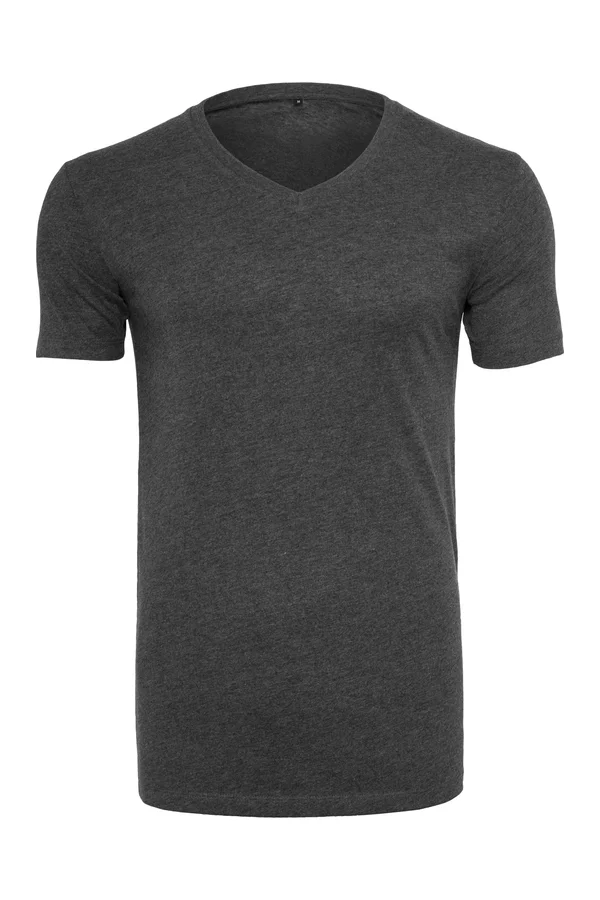Light T-Shirt V-Neck Charcoal (Heather)