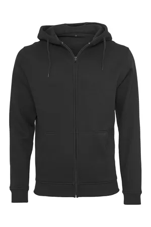 Heavyweight Kapuzensweatshirt mit Reißverschluss Black