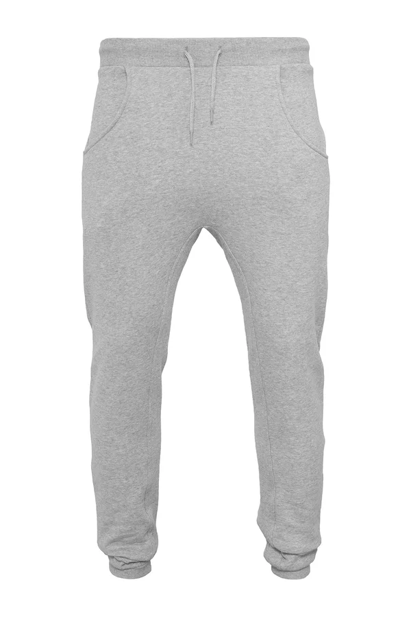 Heavy Deep Crotch Sweatpants Heather Grey