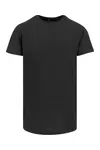 Shaped Long Tee Black