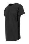 Shaped Long Tee Black