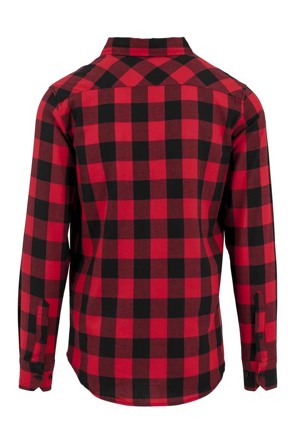 Checked Flannel Shirt Black-Red