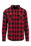 Checked Flannel Shirt Black-Red