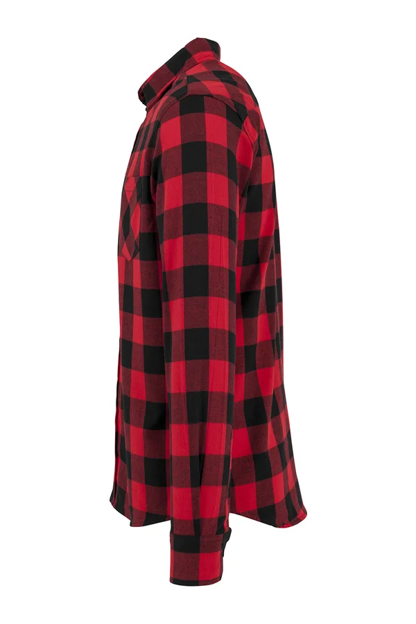 Checked Flannel Shirt Black-Red