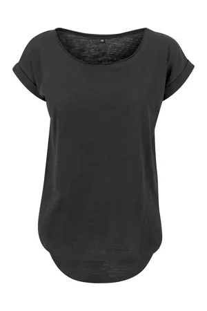 Ladies´ Long Slub Tee Black