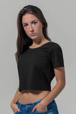Ladies´ Cropped Tee Black