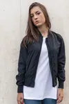 Ladies´ Nylon Bomber Jacket Black