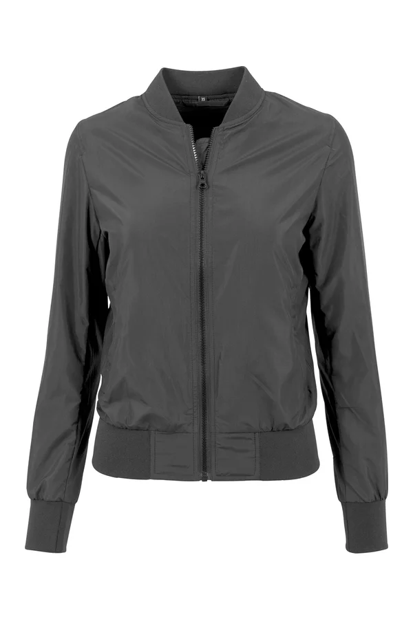 Ladies´ Nylon Bomber Jacket Black