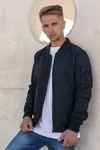 Nylon Bomber Jacket Black