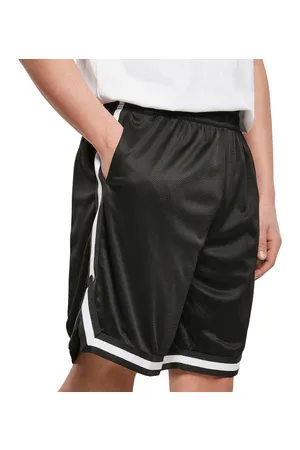 Two-tone Mesh Shorts black/black/white