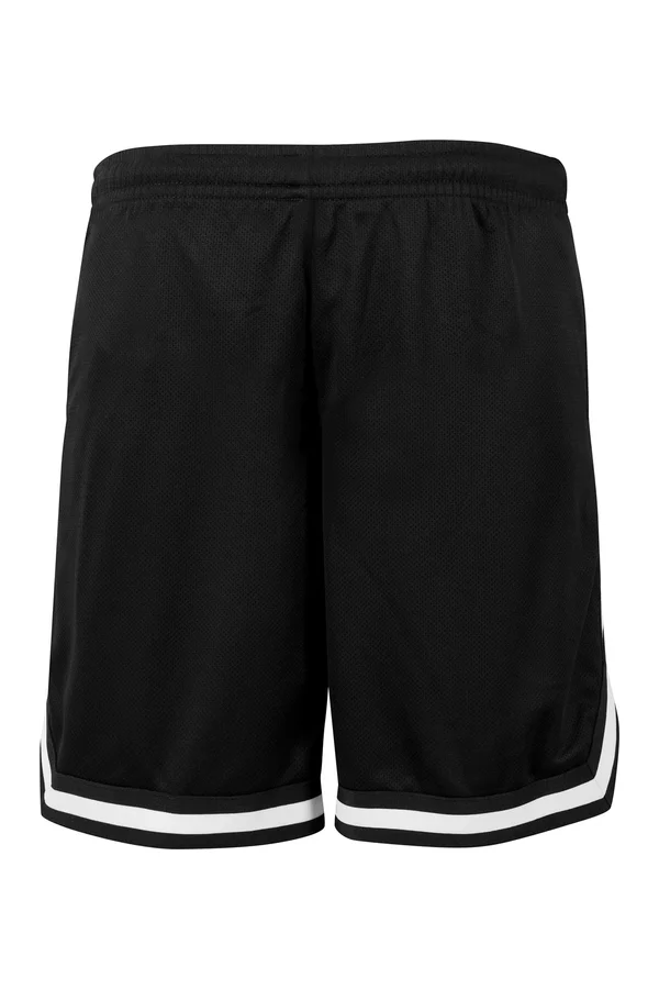 Two-tone Mesh Shorts black/black/white