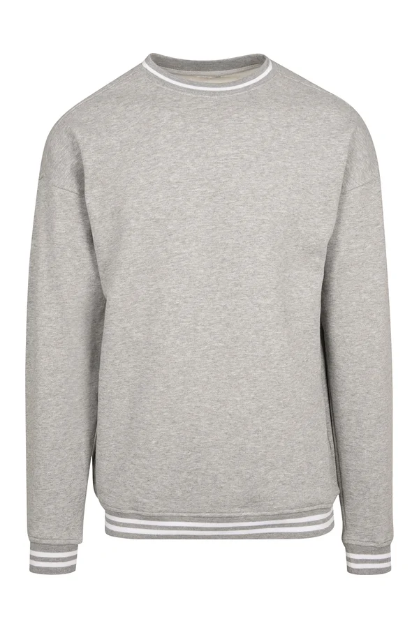College Sweat Crew heather grey/white