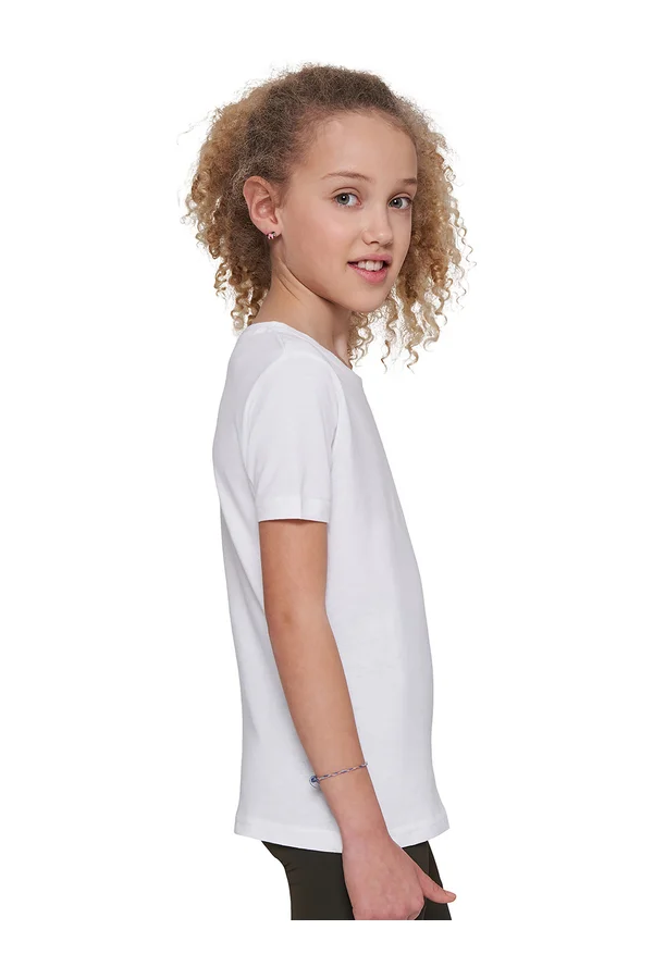 Girls Short Sleeve Tee White
