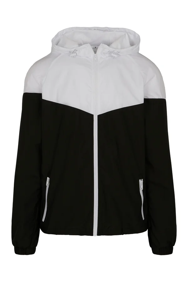 2-Tone Tech Windrunner Black / White
