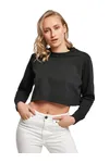 Ladies´ Terry Cropped Crew Black