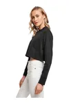 Ladies´ Terry Cropped Crew Black