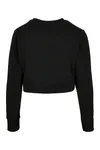 Ladies´ Terry Cropped Crew Black