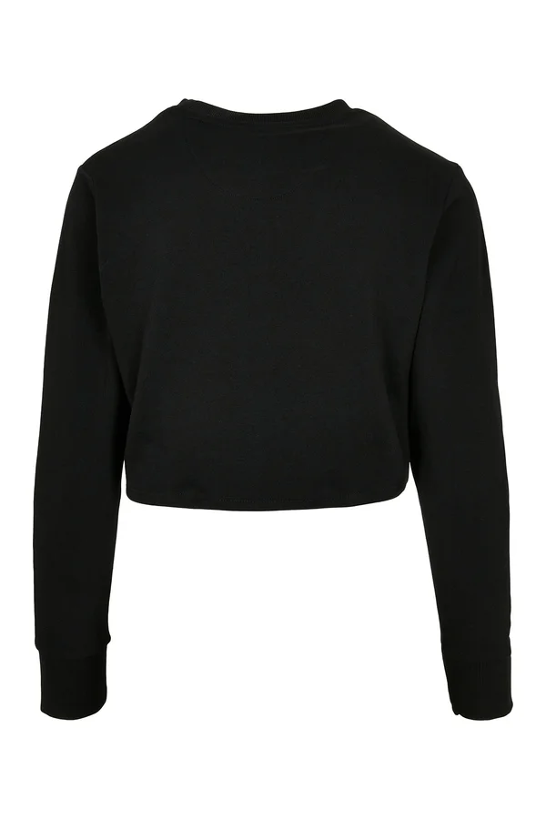 Ladies´ Terry Cropped Crew Black