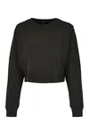 Ladies´ Terry Cropped Crew Black