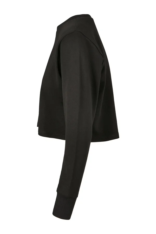 Ladies´ Terry Cropped Crew Black