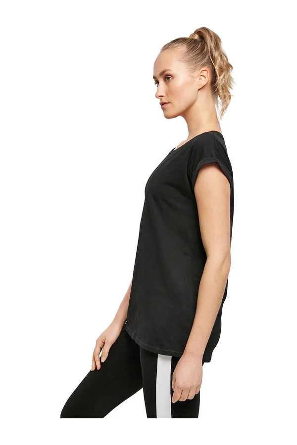 Ladies´ Organic Extended Shoulder Tee Black