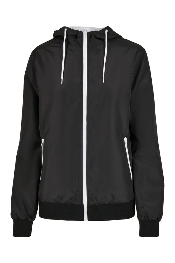 Ladies´ Recycled Windrunner Black / White
